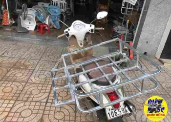 Baga Giá Đỡ Hàng Bán Trái Cây, Hàng Rong, Bánh Tráng Trộn Cho Xe Tay Ga Yamaha Nozza