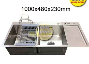 Chậu Rửa Chén Đúc Inox 304 Bền Đẹp – Giá Tốt Tại Quốc Dũng
