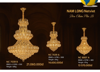 Đèn Chùm Pha Lê NAM LONG Netviet | Sang Trọng – Đẳng Cấp – Bền Mãi Với Thời Gian