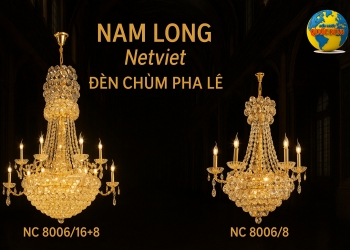 ĐÈN CHÙM PHA LÊ NAM LONG NETVIET – BIỂU TƯỢNG CỦA SỰ SANG TRỌNG VÀ ĐẲNG CẤP HOÀNG GIA