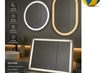 Gương Soi Toàn Thân LED Cảm Ứng Giá Rẻ – Mẫu Đẹp Hiện Đại