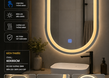 Gương LED TPHCM – Gương Trang Điểm Có Đèn LED Cao Cấp