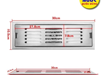 Phễu Thoát Nước Âm Sàn 30cm Inox Chính Hãng – Giá Tốt Tại Bình Tân