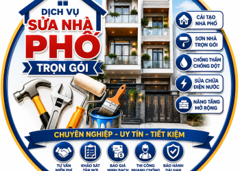 Sửa Nhà Phố Trọn Gói TPHCM Uy Tín, Giá Tốt