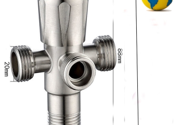 Van Tê Chia 4 Ngã Inox 304 Cao Cấp (1 Đầu Vào 3 Đầu Ra) - Giải Pháp Thông Minh Cho Nhà Tắm