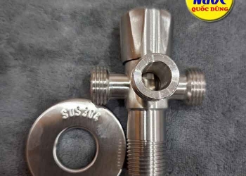 Van chia nước chữ T có khóa cho bồn cầu và xịt vệ sinh