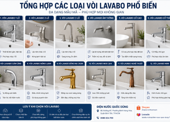 Các Loại Vòi Lavabo Phổ Biến | Cách Chọn Đúng Nhu Cầu