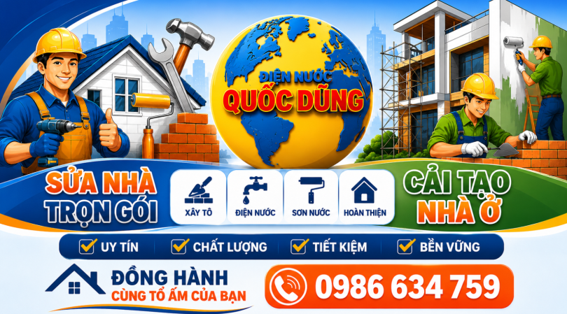 QUỐC DŨNG SỬA NHÀ TRỌN  GÓI