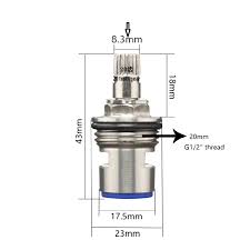 Cấu tạo ruột vòi nước inox 304 với đĩa gốm sứ và ti đồng