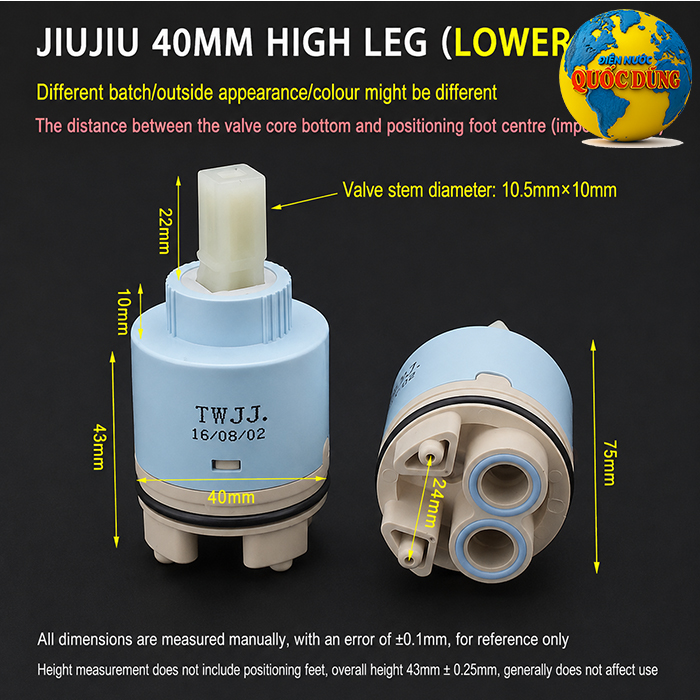 Lõi vòi nóng lạnh 40mm