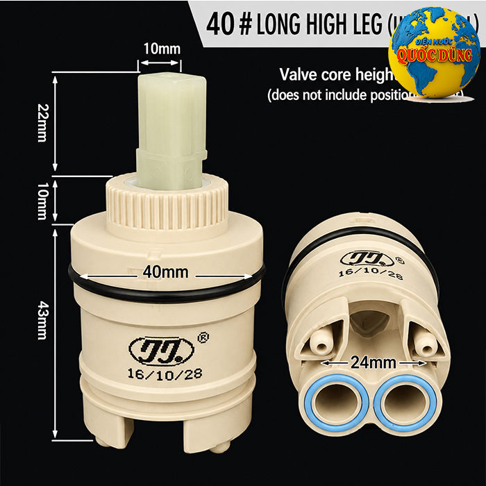 Lõi vòi nóng lạnh 40mm