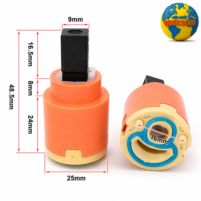 Lõi vòi nóng lạnh 25mm