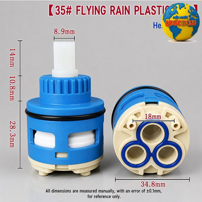 Lõi vòi nóng lạnh 35mm