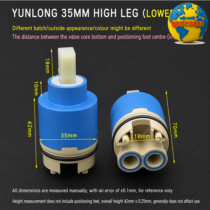 Lõi vòi nóng lạnh 35mm