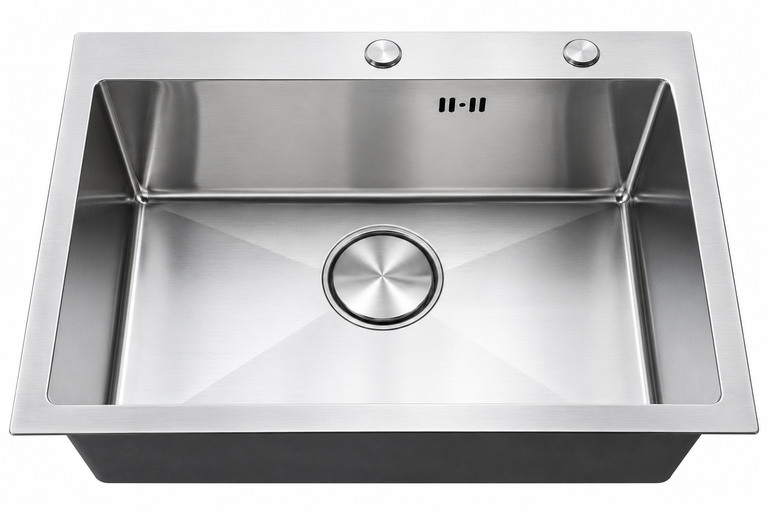 Chậu rửa chén 1 hộc inox SUS 304 kích thước 68x45cm thiết kế hiện đại.