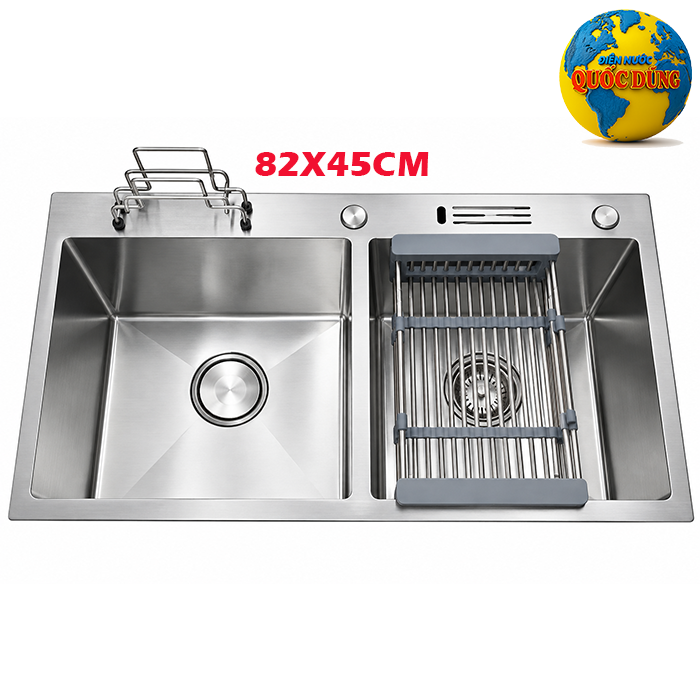 chậu rửa chén 2 hộc đều có phụ kiện chậu rửa chén 2 hộc đều có phụ kiện