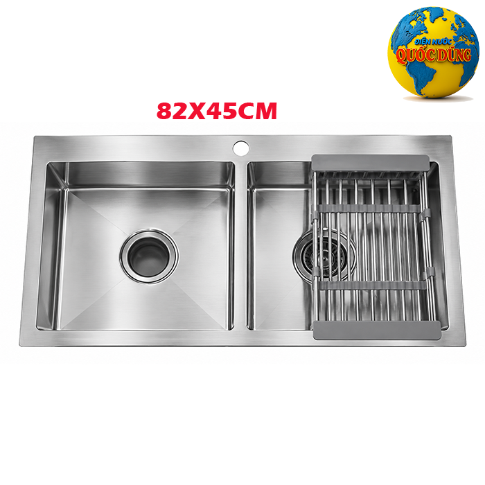 chậu rửa chén 2 hộc đều không phụ kiện chậu rửa chén 2 hộc đều không phụ kiện