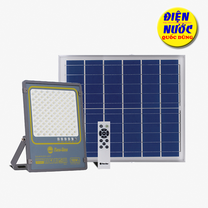 Đèn LED chiếu pha năng lượng mặt trời 100W Model: CP03.SL.RAD 100W.V2