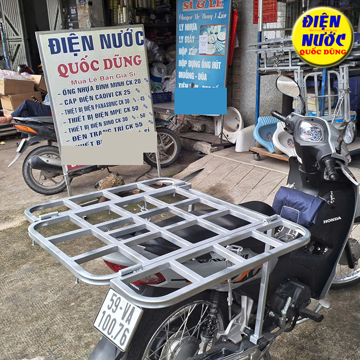aga chở hàng cánh bướm gấp gọn đi hẻm và mở rộng chở cồng kềnh