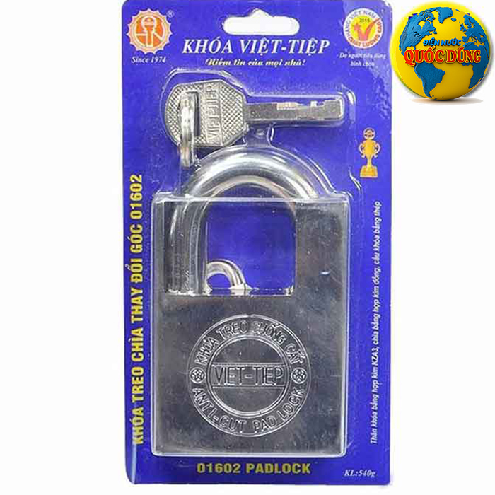 Khóa Treo Chống Cắt Việt Tiệp 01602 60mm