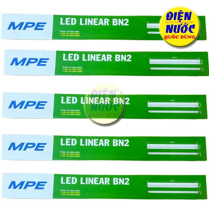 Bóng đèn led bán nguyệt MPE 0.6m 18W BN2-18T/BN2-18V (BN218T/BN218V)