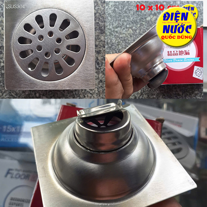  phễu thoát sàn chống hôi cơ chế bập bên