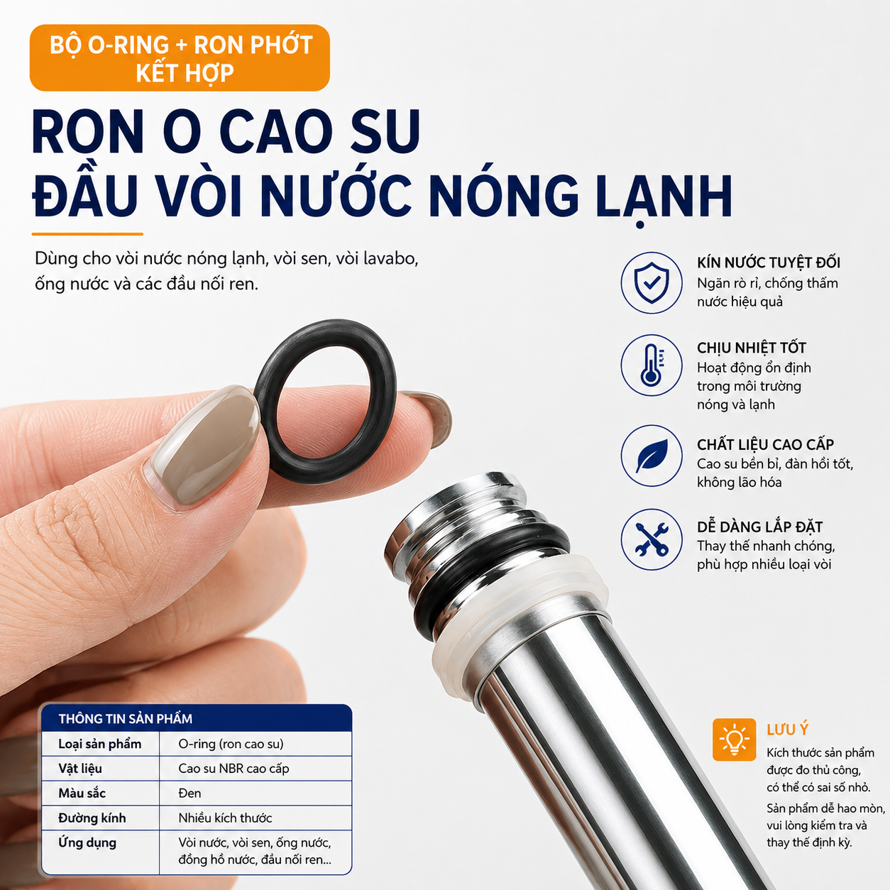 Ron vòi sen và ron cao su vòi nước chống rò rỉ Ron vòi sen và ron cao su vòi nước chống rò rỉ
