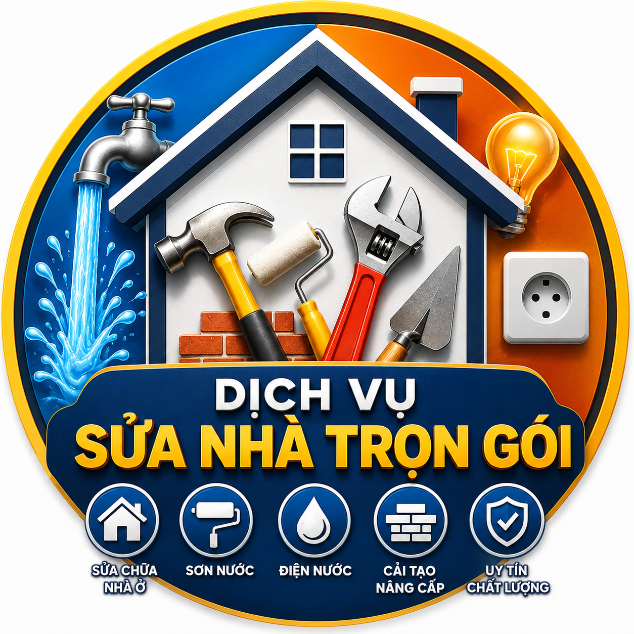 Dịch vụ sửa nhà trọn gói Điện Nước Quốc Dũng