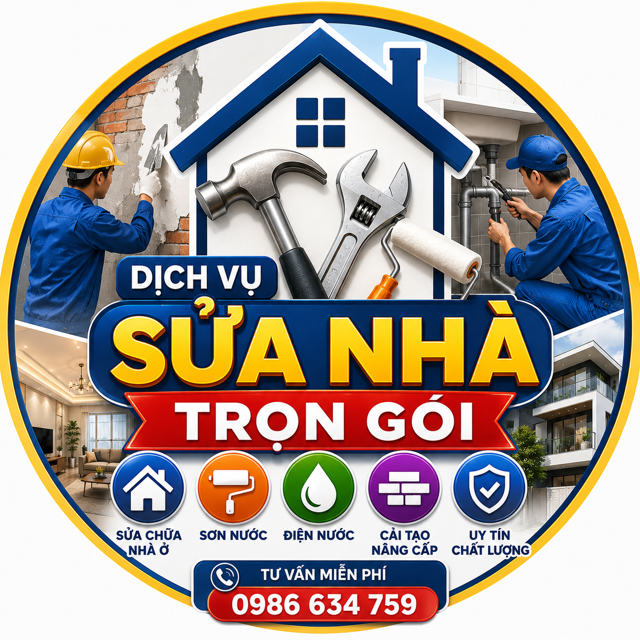 đội ngũ thi công sửa chữa nhà ở TPHCM