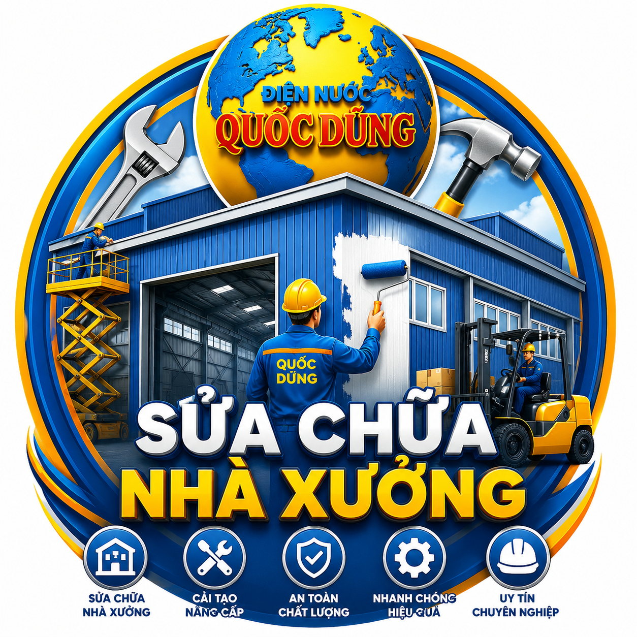 Tổng thể công trình sửa chữa nhà xưởng Tổng thể công trình sửa chữa nhà xưởng