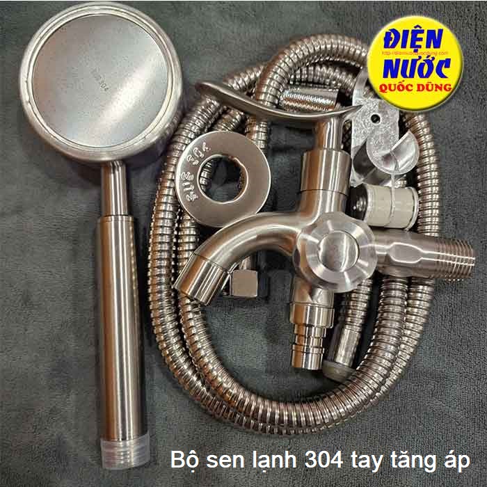 sen tắm inox không rỉ loại nước lạnh
