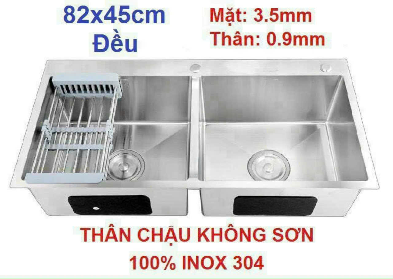 Chậu đôi 820x450x230mm