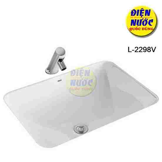 Chậu rửa mặt lavabo âm bàn đá Inax L-2298V