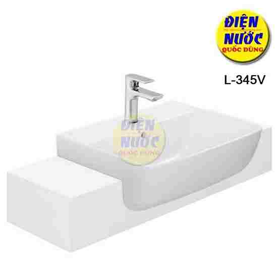 Chậu rửa mặt bán âm INAX L-345V