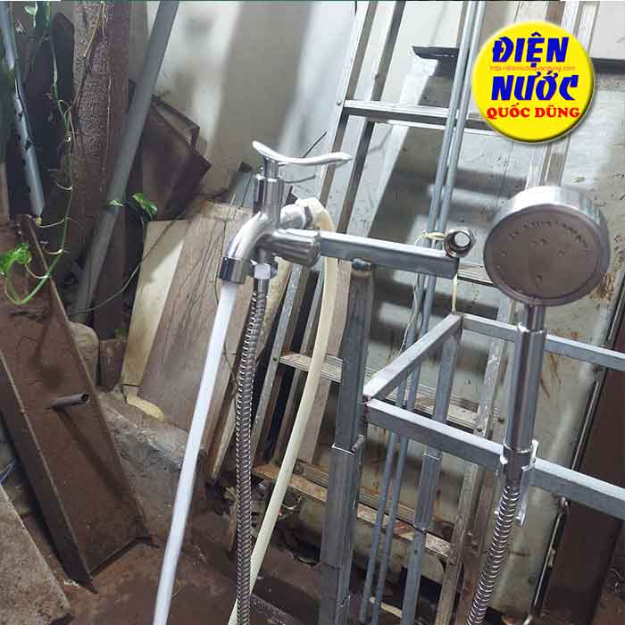 Bộ Sen Tắm Nước Lạnh Inox 304 xã vòi xô chậu