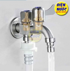 vòi chia nước 2 đầu 304